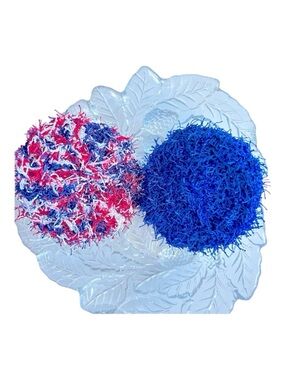Hand Crafted Crocheted Colorful Reusable Polyester Kitchen Dish Scrubbing Pads